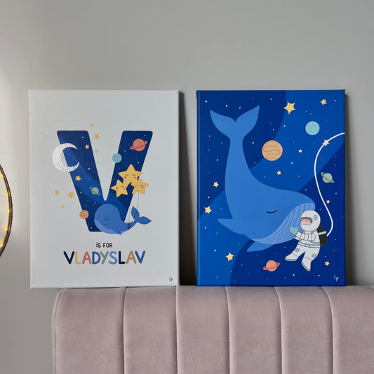 Custom 2-Piece Name Art Set