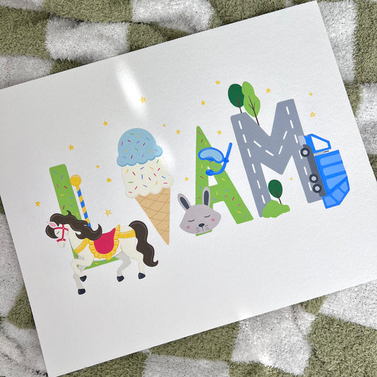 Hand-Painted Favorite Things Artwork